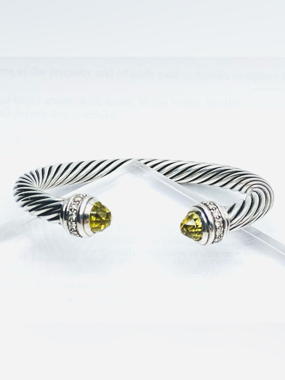 David Yurman 7mm Lemon Citrine
Diamond Bracelet
